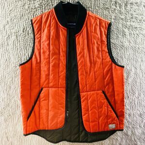 Structure Vintage Men's Small Full Zip Lined Utility Vest with Pockets